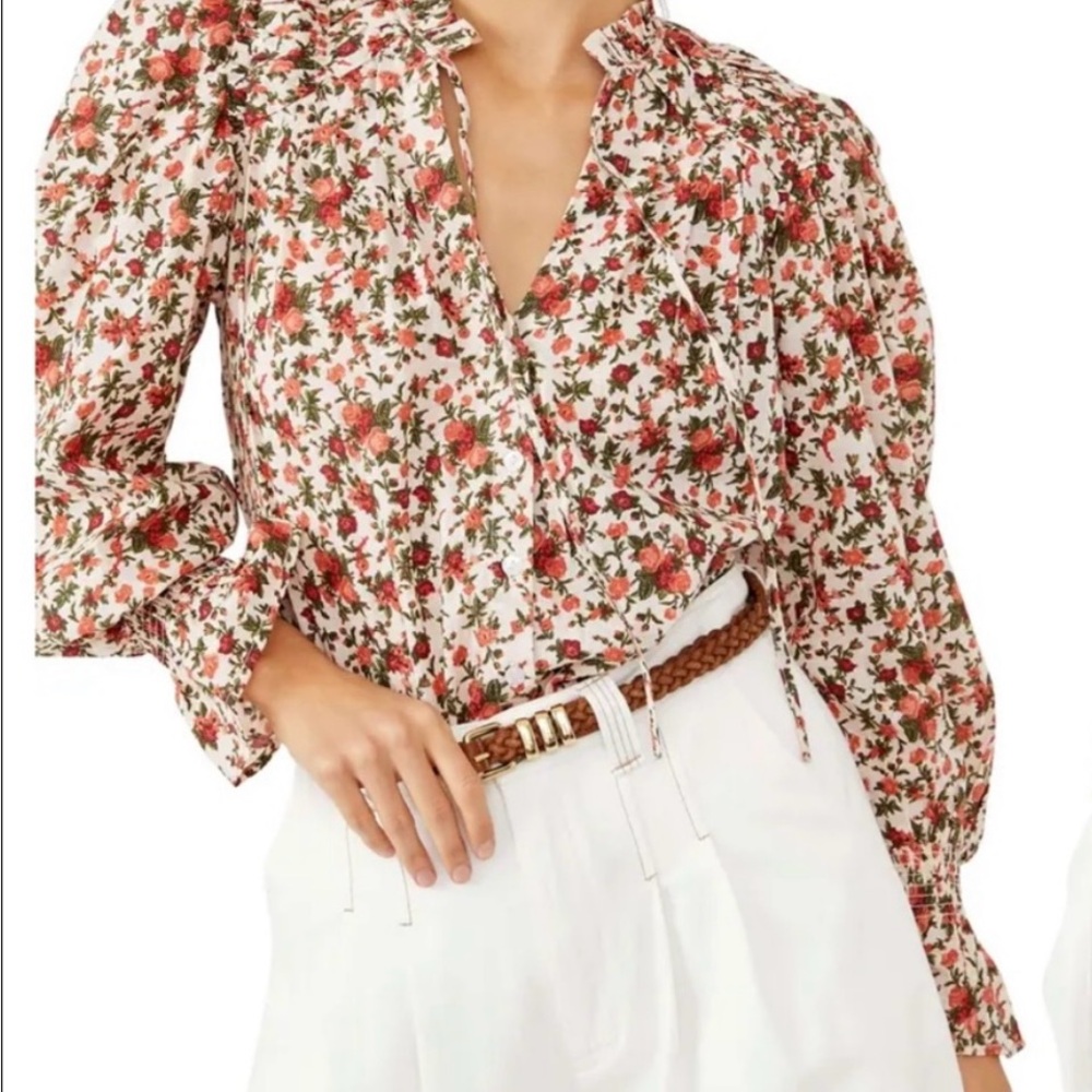 Free People Meant to Be Floral Blouse